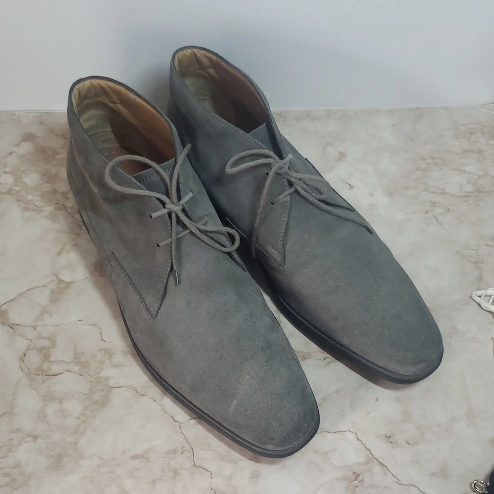 Tods Gray Suede Men's Shoes 10.5